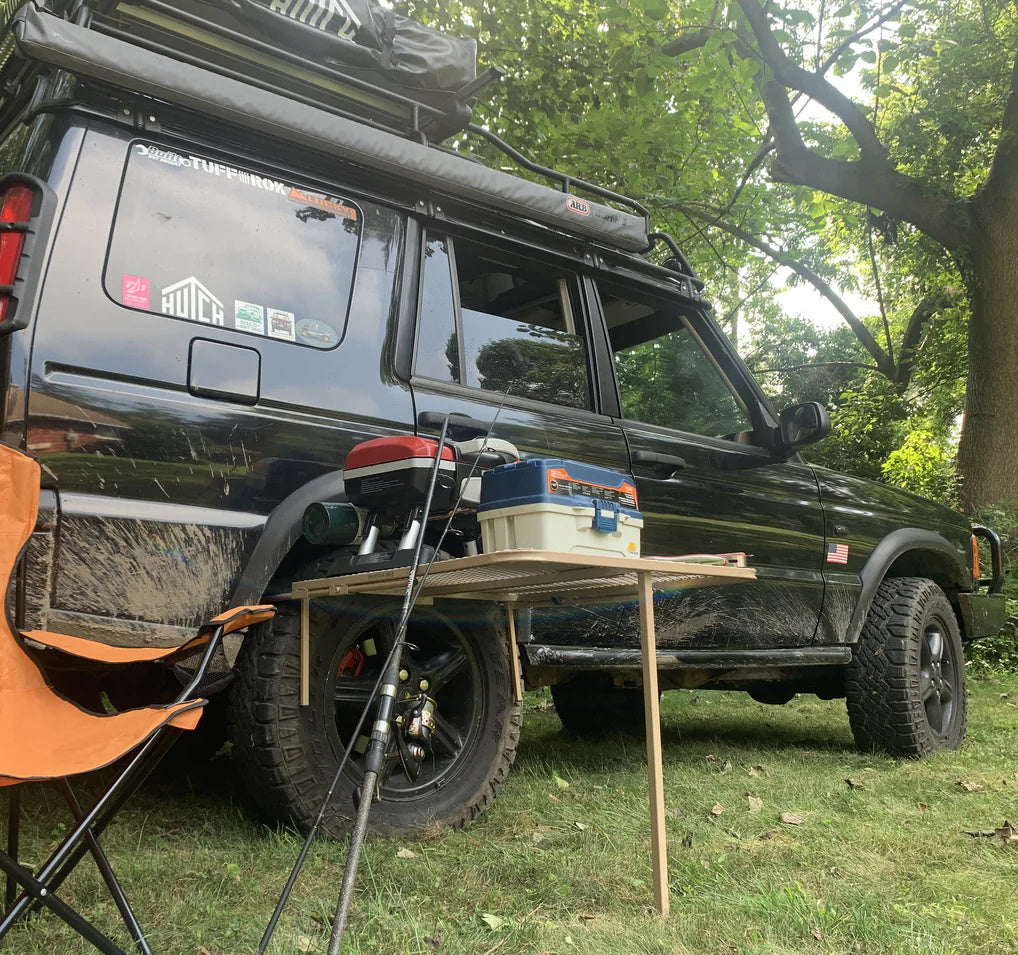 Large Black Steel Tire Table image 3