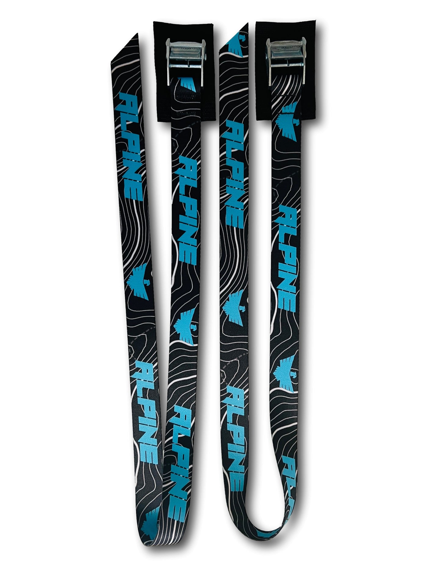 Jack Straps(Pair)- Teal Topo