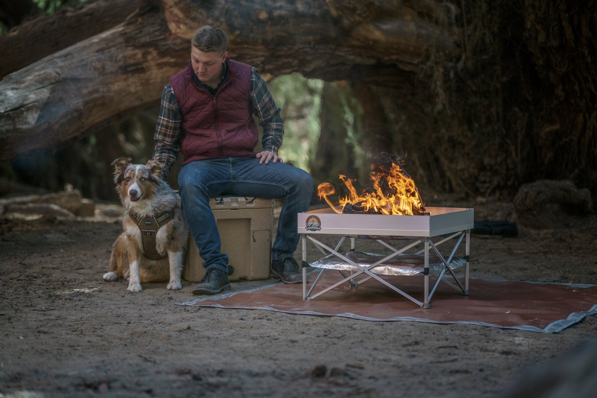 Pop-Up Fire Pit & Heat Shield Combo image 3