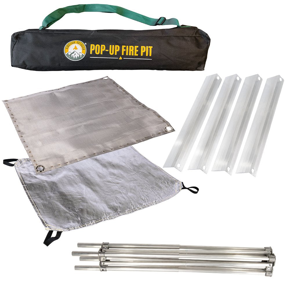 Pop-Up Fire Pit & Heat Shield Combo image 1
