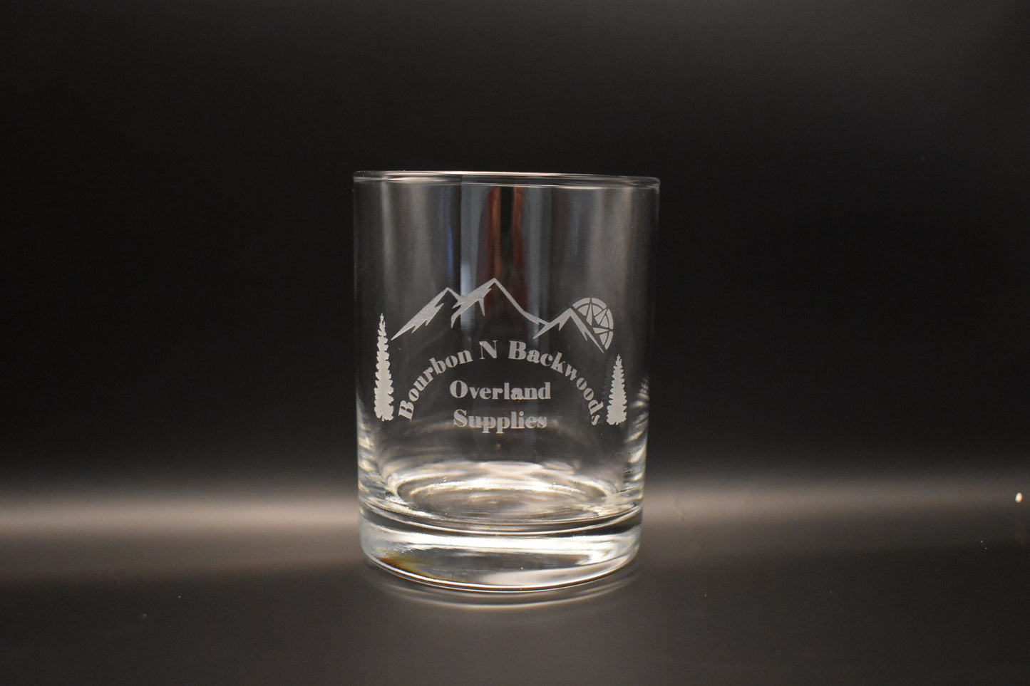 Bourbon N Backwoods 14oz. Dbl Old Fashion Glass image 0
