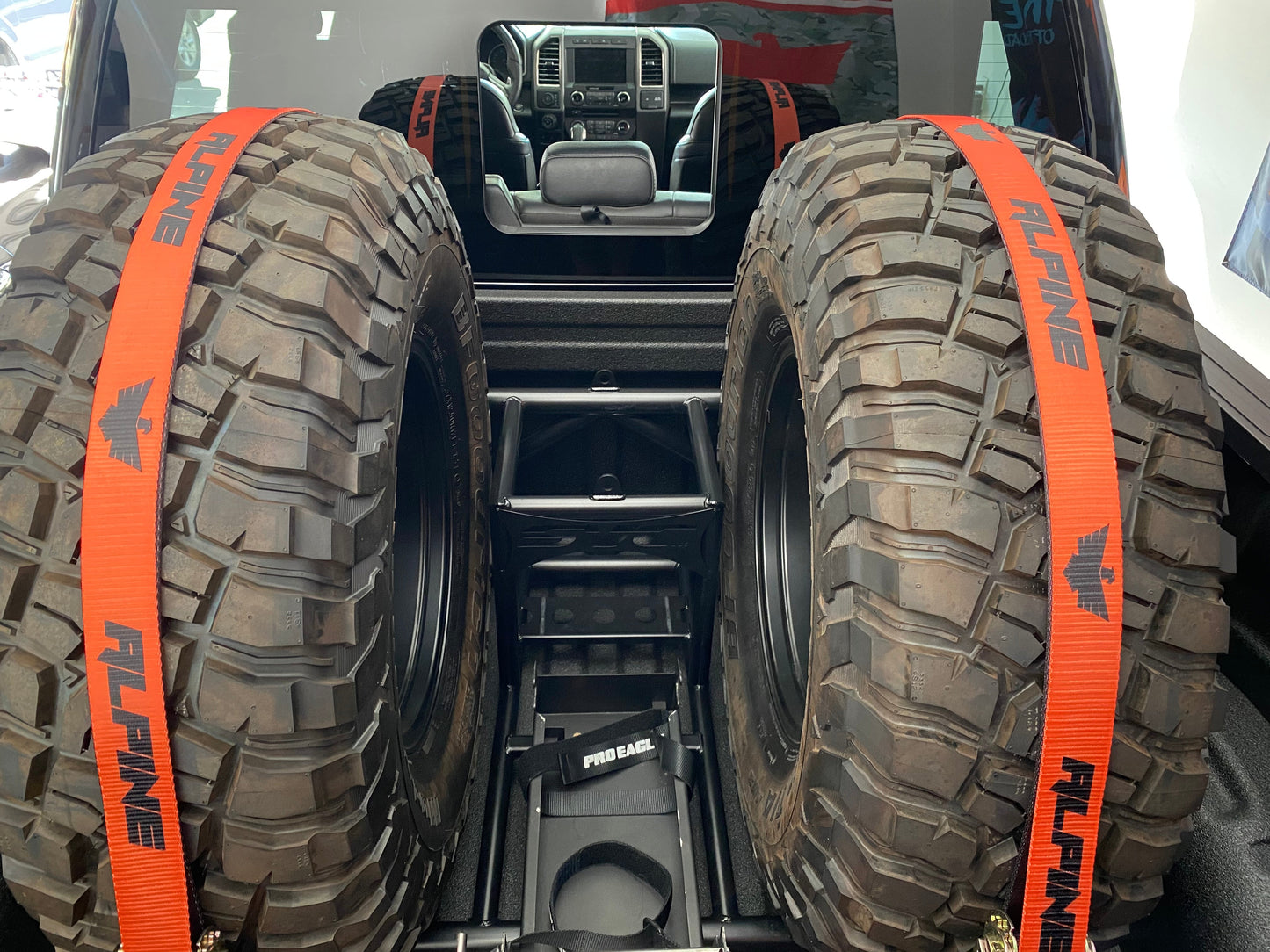 Alpine Orange Tire Tie Down (Single Strap)