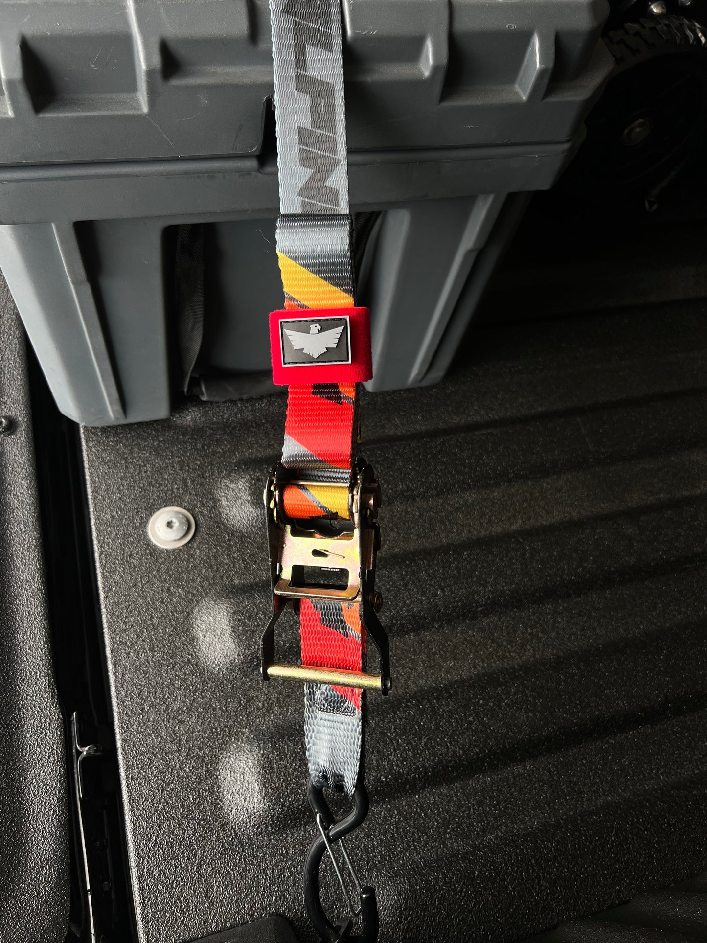 Alpine Strap Keeper-Red (sold in pairs)