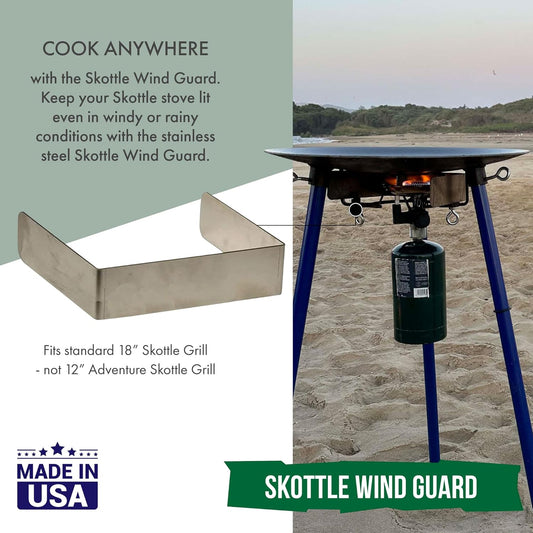 Windshield, Fits standard size Skottle Grill