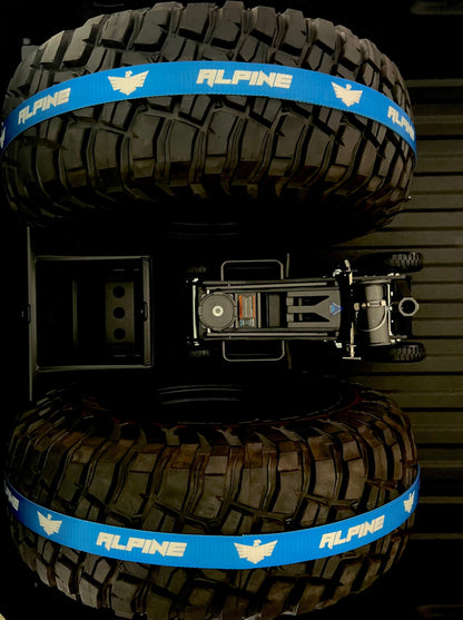 Blue Tire Tie Down (Single Strap)