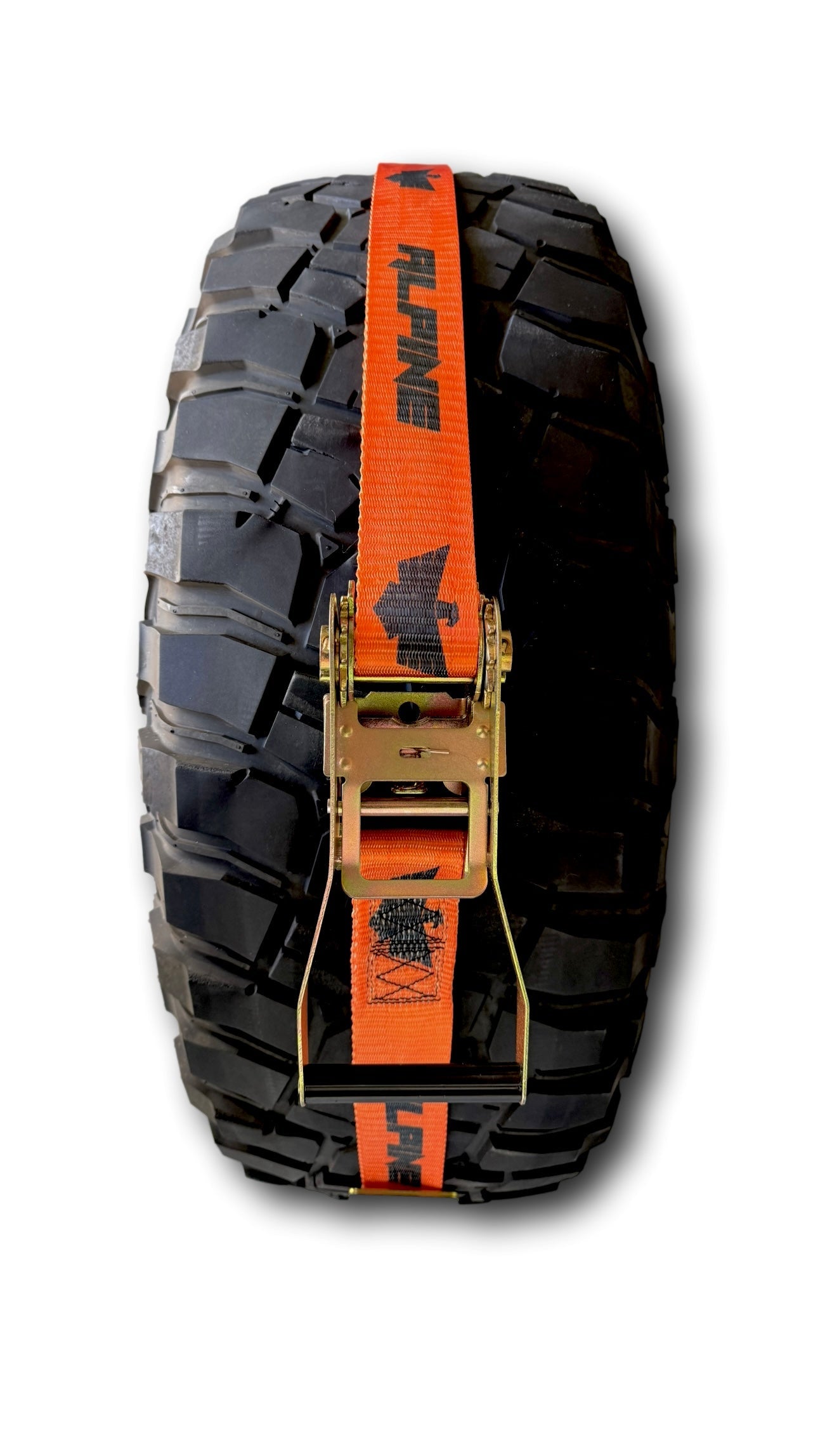 Alpine Orange Tire Tie Down (Single Strap)