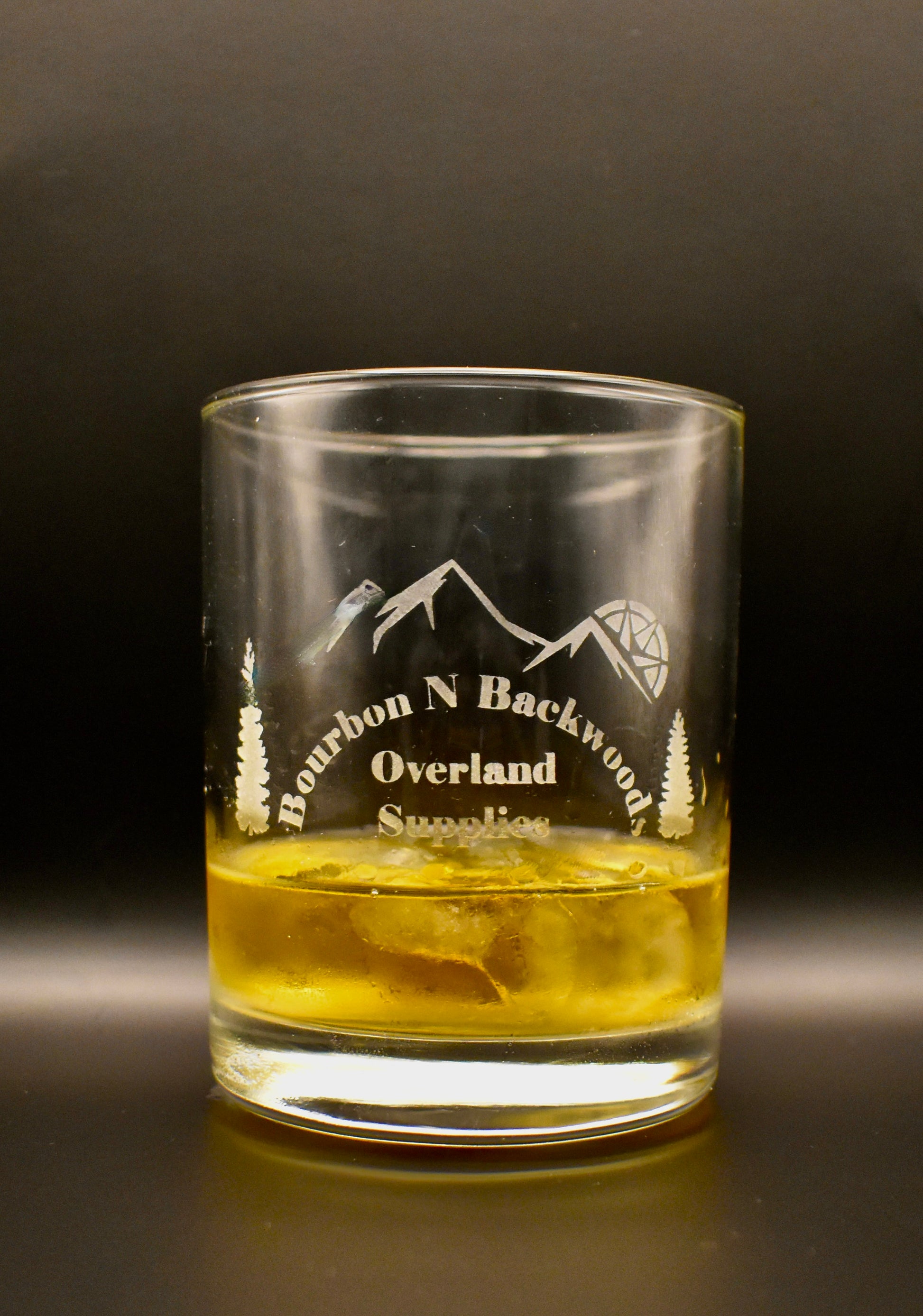 Bourbon N Backwoods 14oz. Dbl Old Fashion Glass image 2