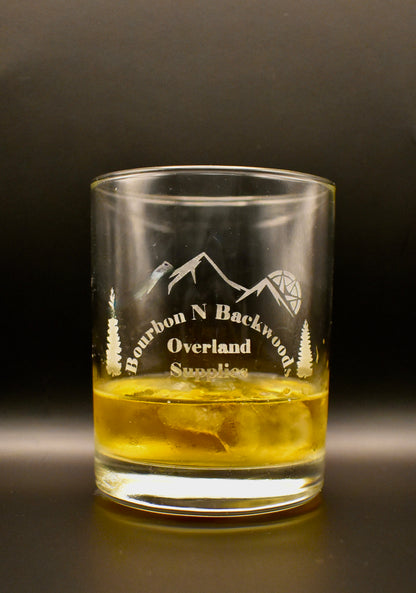 Bourbon N Backwoods 14oz. Dbl Old Fashion Glass image 2