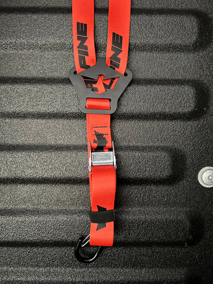 Dual Y Fuel Jug Strap-Orange