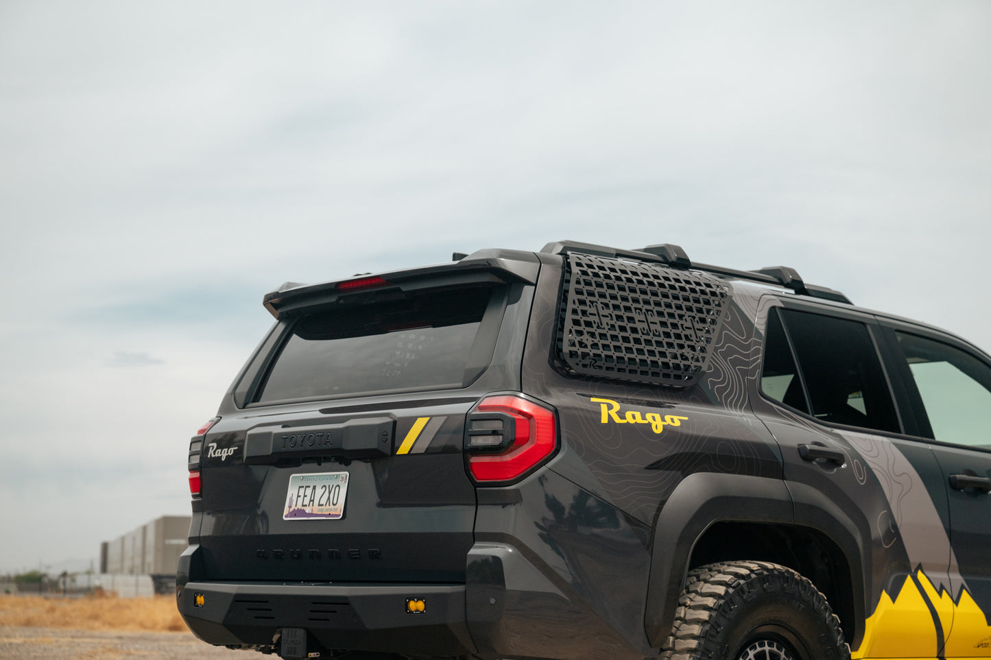 2025+ Toyota 4Runner Exterior Molle Storage Panels for Factory Roof Rails - Passenger Side