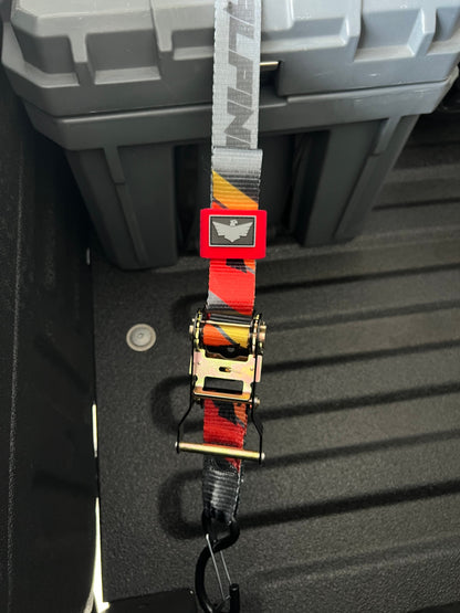 Alpine Strap Keeper-Red (sold in pairs)