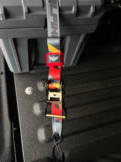 Alpine Strap Keeper-Red (sold in pairs)