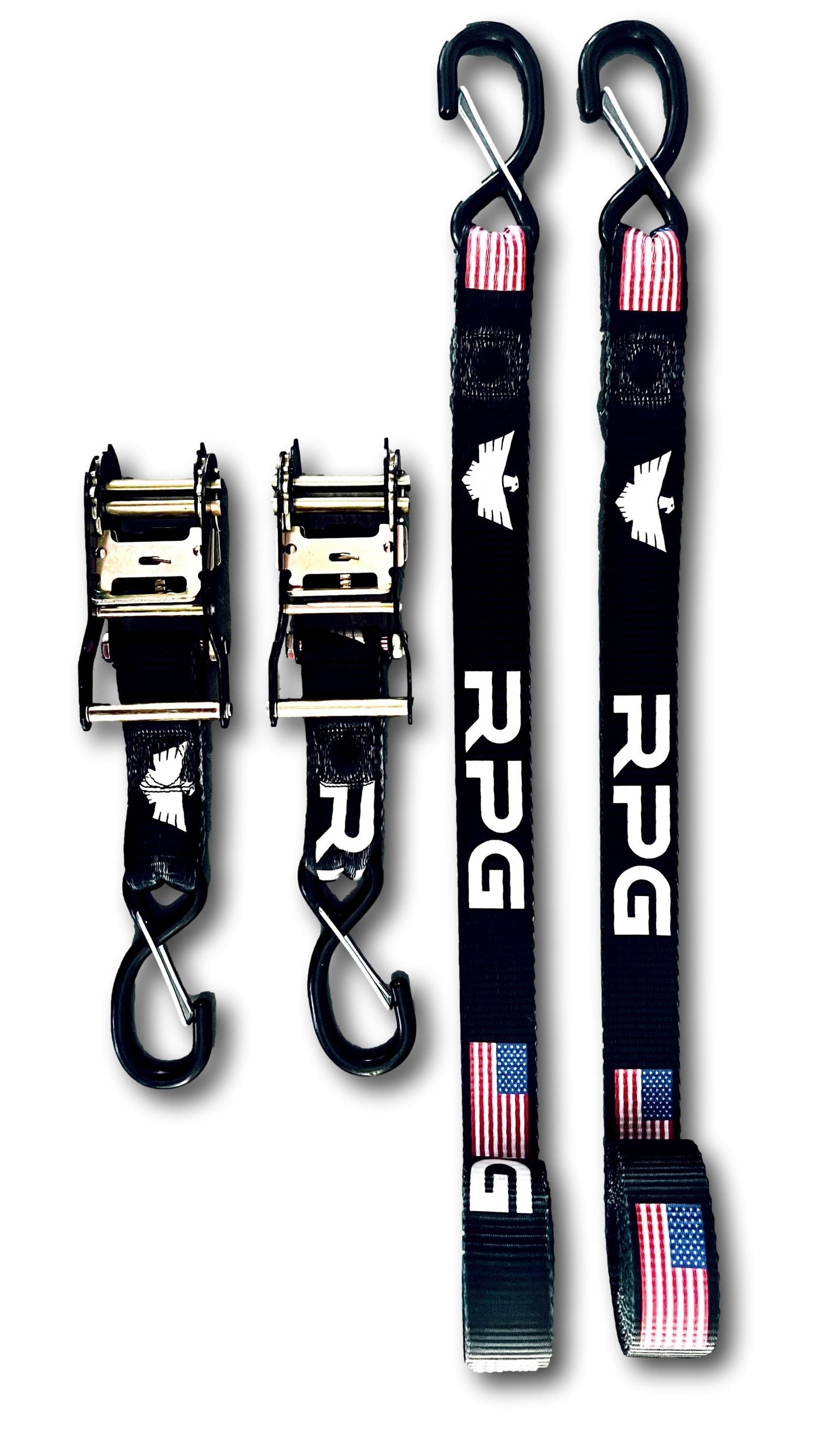 RPG X ALPINE Black Universal Tie Downs (Pair)