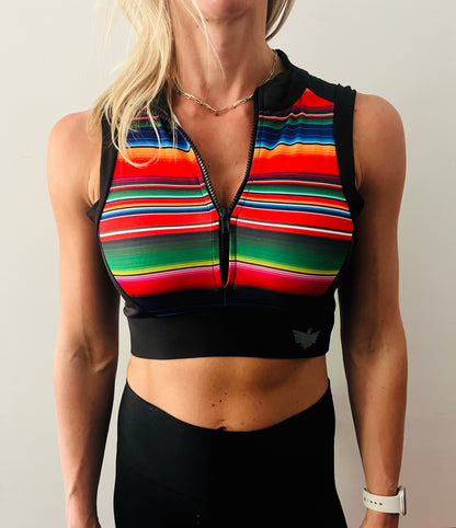 Clearance Baja Women’s Zip Crop Top