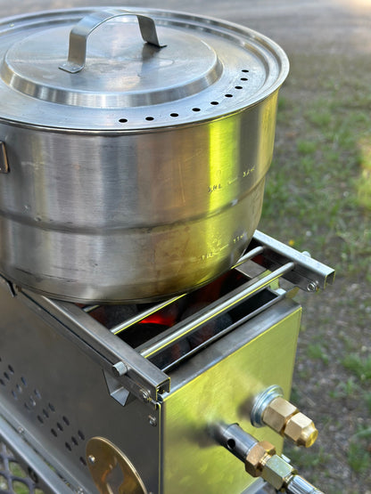 Over Under Grill Thingy: Stand and Grill In One!