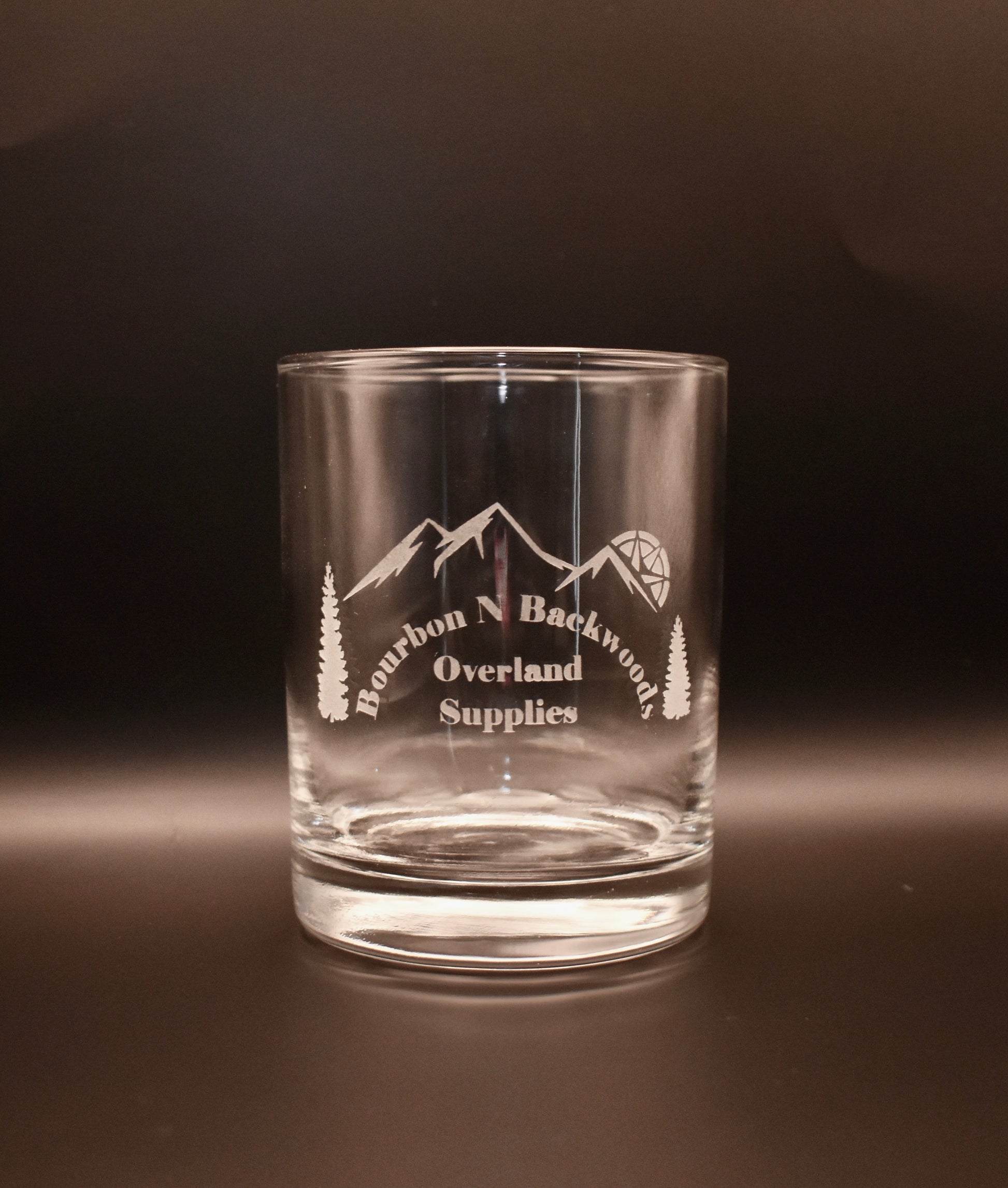Bourbon N Backwoods 14oz. Dbl Old Fashion Glass image 1
