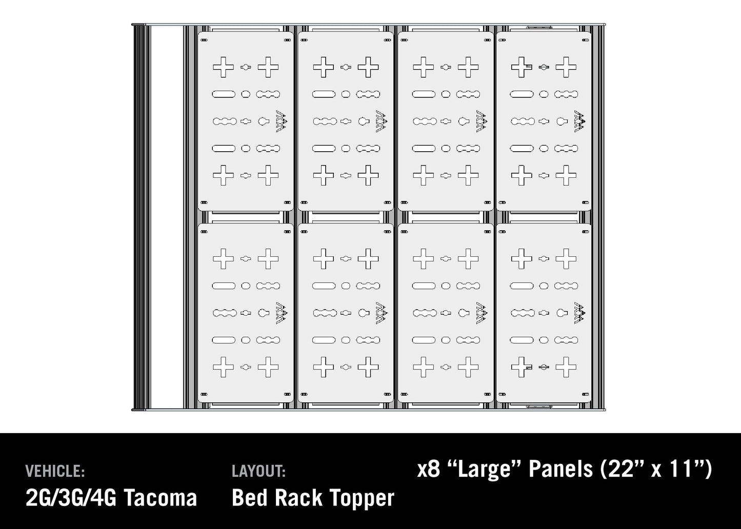 Jeep Gladiator Bed Rack - DRIFTR Topper (Add-on)